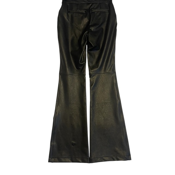 Women’s SPANX‎ Black Faux Leather  Flare Pants *O0247 - Picture 2 of 8